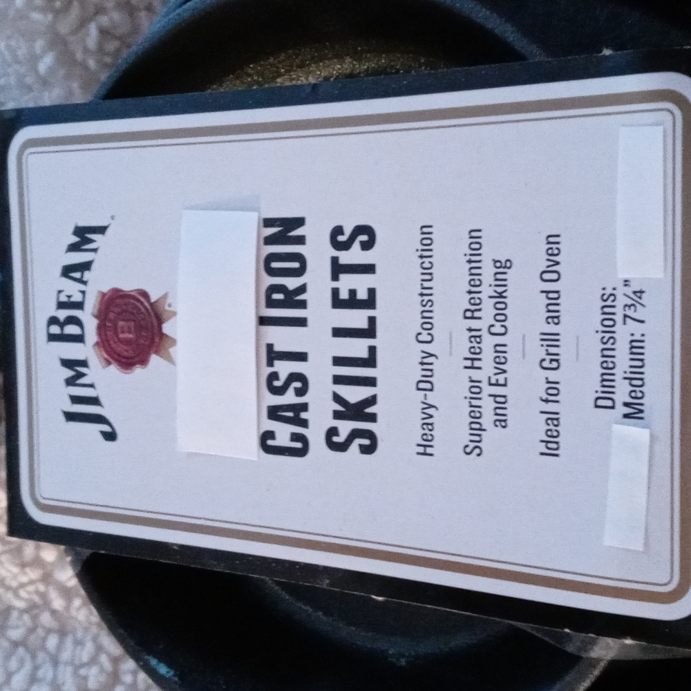 Jim Beam Cast Iron Skillet